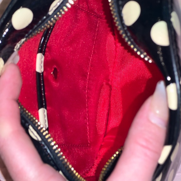 Kate Spade black & ivory polka dot crossbody - Picture 3 of 3
